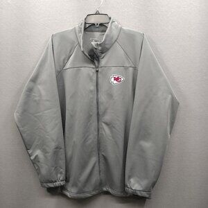EUC Antigua Track Jacket Kansas City Chiefs‎ Full Zip Fleece Men XXL Performance